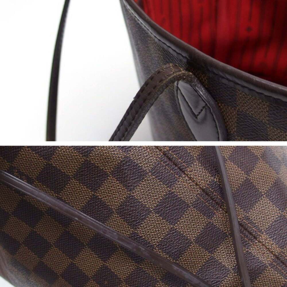 LOUIS VUITTON Authentic Brown Damier Neverfull MM Shoulder Bag - Picture 8 of 12